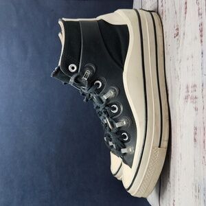 Converse High Top Sneakers in Black and Cream